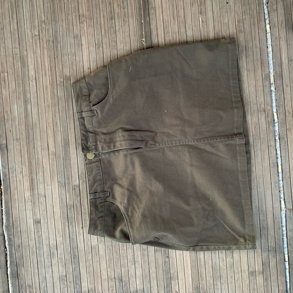 Casual army green pencil skirt - Picture 3 of 4